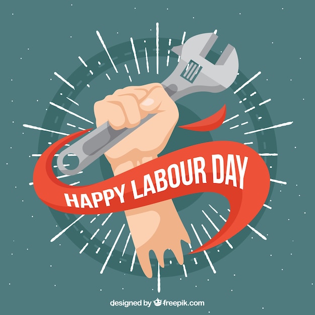 Free vector set of labour day banners in vintage style