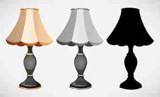 Free vector set of lamp decor