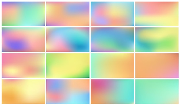 Free vector set of light colored backgrounds