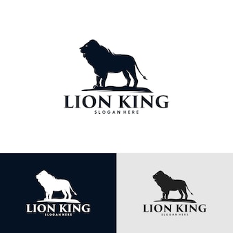Set of lion king logo design