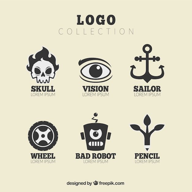 Free vector set of logos with great designs