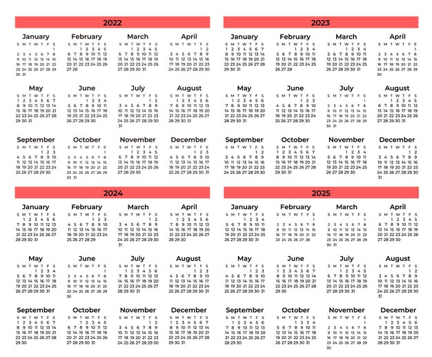 Набор минимальных календарей