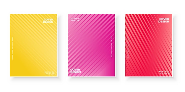 Set of minimal colorful gradient covers design