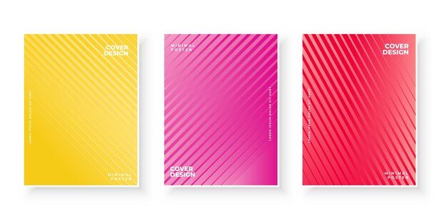 Set of minimal colorful gradient covers design