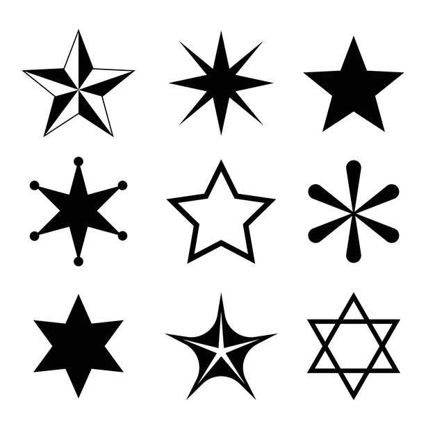 Set of mixed stars