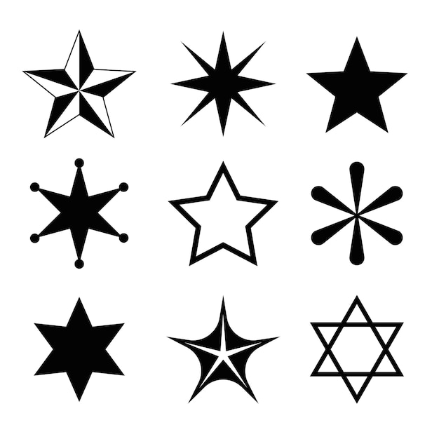 Set of mixed stars