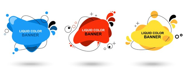 Download Free Set Of Modern Abstract Vector Banners Liquid Color Banners Flat Use our free logo maker to create a logo and build your brand. Put your logo on business cards, promotional products, or your website for brand visibility.