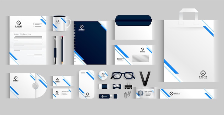 무료 Vector 현대적인 비즈니스 서류 배너 세트 (corporate identity)