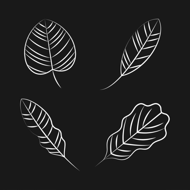 Set of nature ornament icons