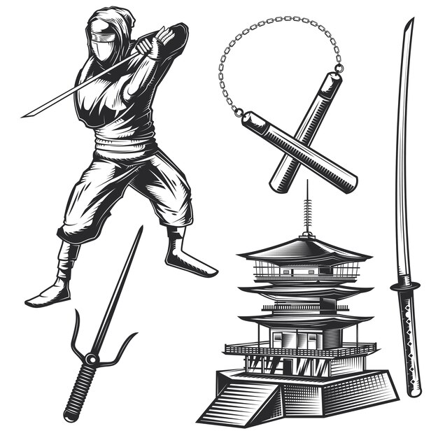 忍者 画像 無料のベクター ストックフォト Psd