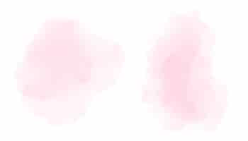 無料ベクター 抽象的な水彩の斑点背景のセット ブラシストロークスタイルのベクトル