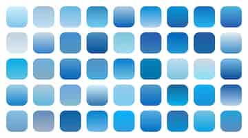 Бесплатное векторное изображение Набор комбинаций градиентов оттенков голубого неба