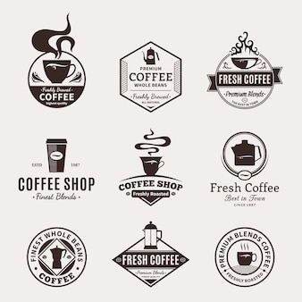 コーヒーロゴコレクション 無料のベクター コーヒーロゴコレクション 無料のベクター