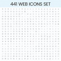set of computer icon vectors