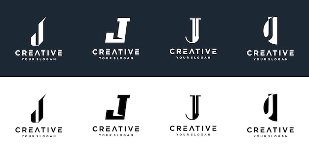 ビジターカードベクトルのj社ロゴデザイン 無料のベクター