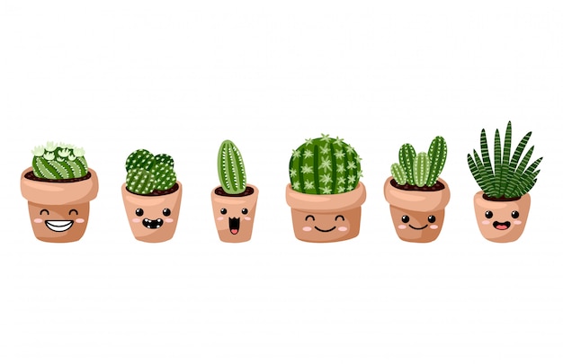 ヒッジ鉢植えのカワイイ顔文字絵文字多肉植物のセット 植物の居心地の良いスカンジナビアスタイルのコレクション プレミアムベクター ヒッジ鉢植えのカワイイ顔文字絵文字多肉植物のセット 植物の居心地の良いスカンジナビアスタイルのコレクション プレミアムベクター