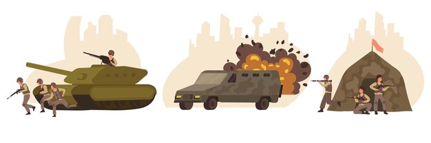 戦争イラスト プレミアムベクター