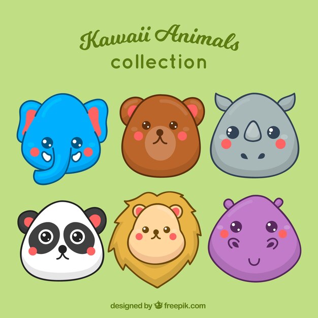 サイ 鹿 ミーアキャット ライオンの水彩イラストと動物園のバナーデザイン 無料のベクター