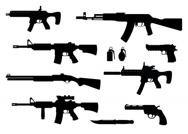 銃器 画像 無料のベクター ストックフォト Psd