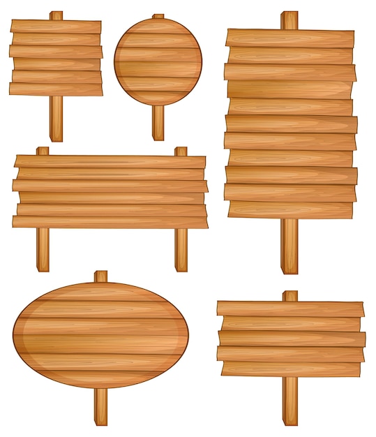木製サインバナーのセット