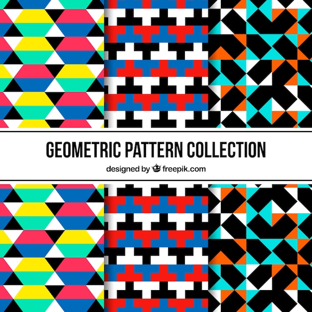 다채로운 추상적 인 형태와 패턴의 집합