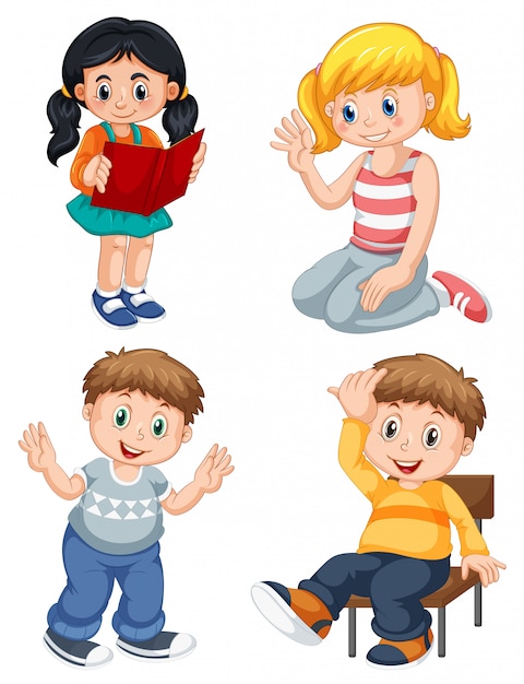 Free vector set of people character