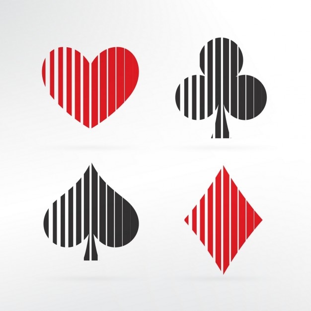 Free Vector set of poker card symbols