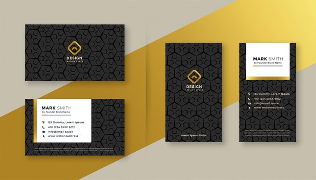 Set of premium business card design