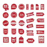 Free vector set of promotion badge vectors