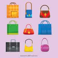 Free vector set of ready bags