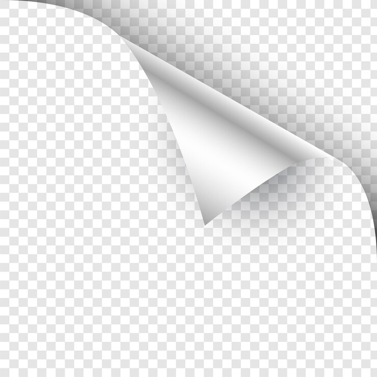 मुफ़्त वेक्टर set of realistic empty page fold corner template design