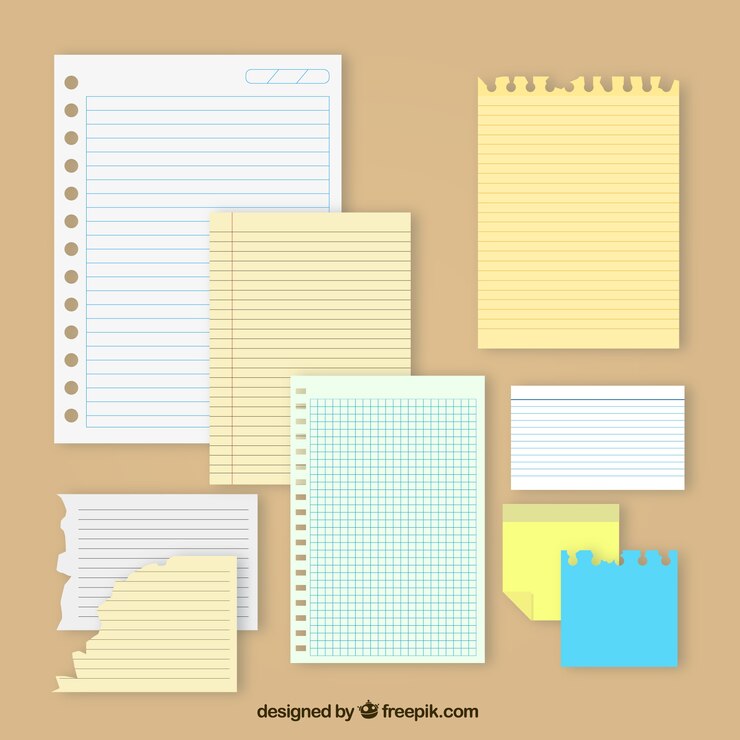 Free Vector set of reminder notes with different designs