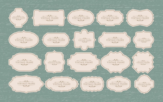 Free vector set of retro vintage badges and labels