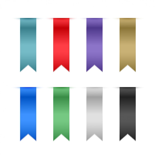 Set of ribbons elements