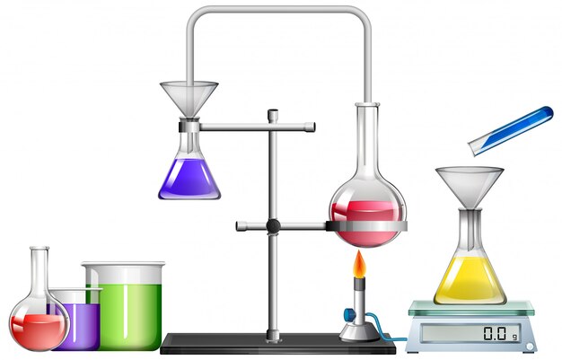 Set of science equipments