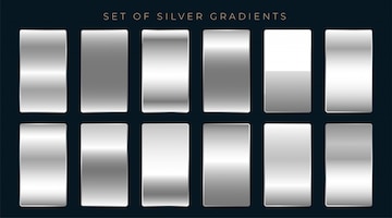 Set of silver or platinum gradients