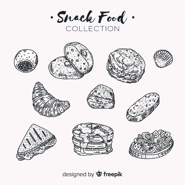 Set of snacks
