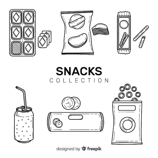 Set of snacks