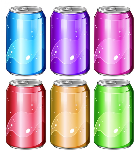 Set Of Soda Cans