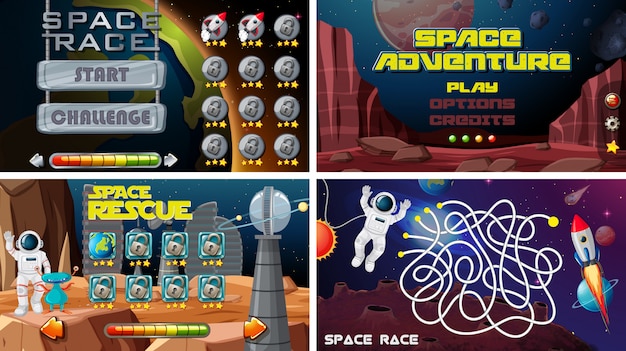 Set of space games