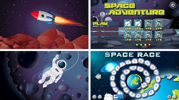 Set of space games