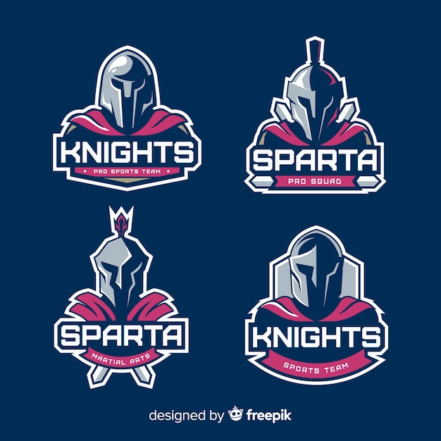 Set of spartan labels