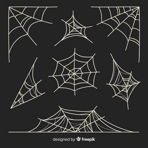 Set of spider webs