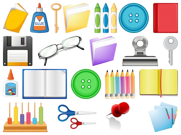 Free vector set of stationary object