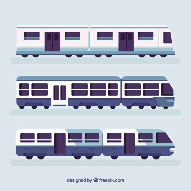 ブルートーンの列車のセット