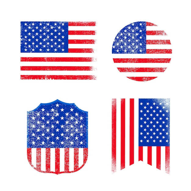 アメリカの国旗のセット