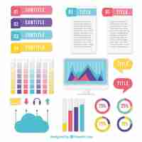 Free vector set of useful infographic elements