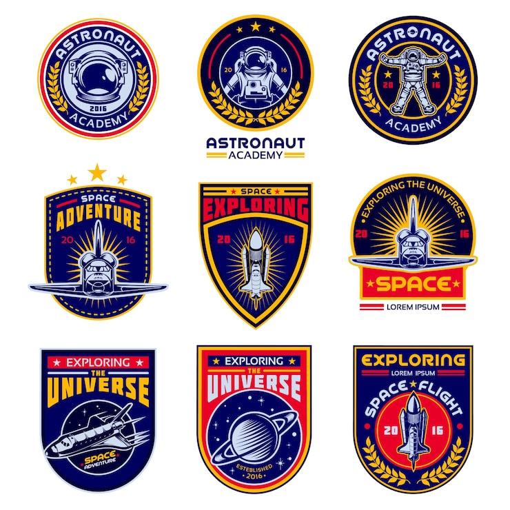 Free Vector set of vector icons space.