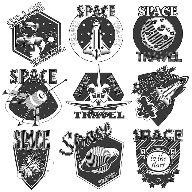 Free vector set of vector icons  space.