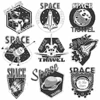 Free vector set of vector icons  space.